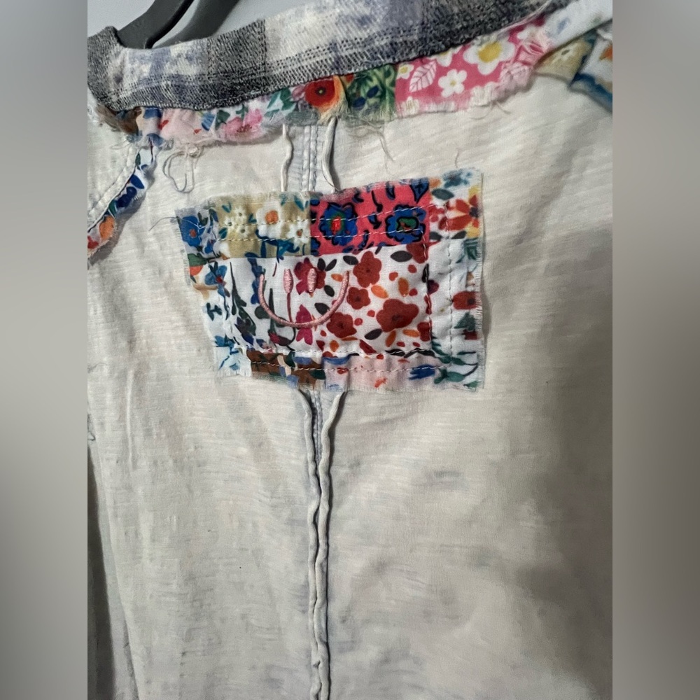 Oli & Hali Washed Multi Print Patchwork Oversized… - image 6